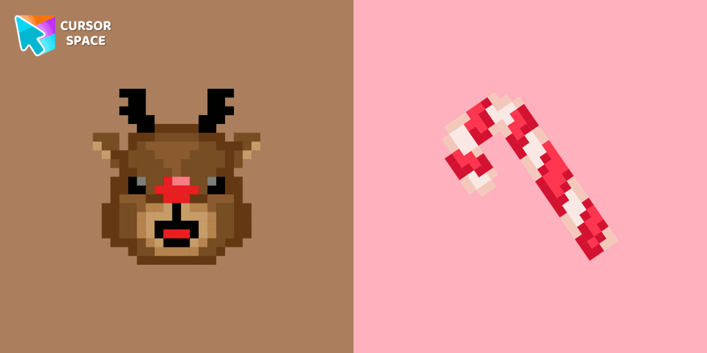 Reindeer Pixel cursor cursor pack